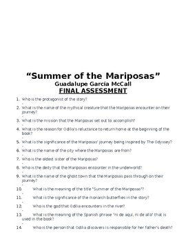 summer of the mariposas essay prompts