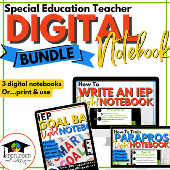 Preview of Special Education Digital Notebooks Bundle