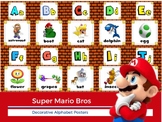 "Super Mario Bros" Inspired Alphabet Posters