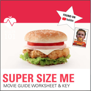 Preview of Supersize Me: Movie Question Worksheet & Super Size Me Answer KEY!