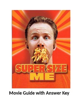 Preview of "Supersize Me" Guided Movie Questions with Answer Key