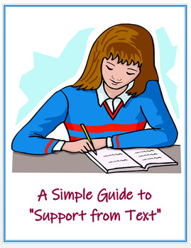 Preview of "Support from Text" - A Simple Guide (PP + Hard Copy) (Distance Learning)