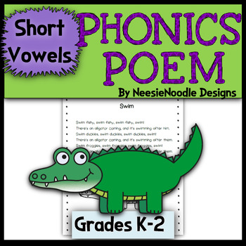 Preview of "Swim" Poem for Phonics (Short Vowels), Fluency, Science, Poetry Notebooks