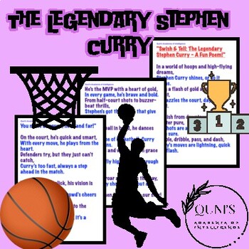 Preview of "Swish & Tell: The Legendary Stephen Curry - A Fun Poem!"