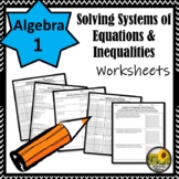 ⭐Systems of Equations & Inequalities Worksheets ⭐ Homework