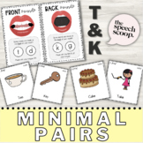 /T, K/ MINIMAL PAIRS Fun Flash Cards with Visuals and Sort