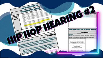 Preview of [TEACHER GUIDE] HIP HOP HEARING #2 "Do Better” by Ab Soul--Close Reading Lyrics