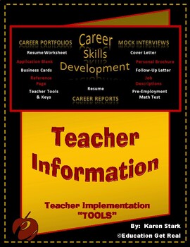 Preview of "TEACHER IMPLEMENTATION INFORMATION" - STAGE #4 - "Mock Interview Day Activity"