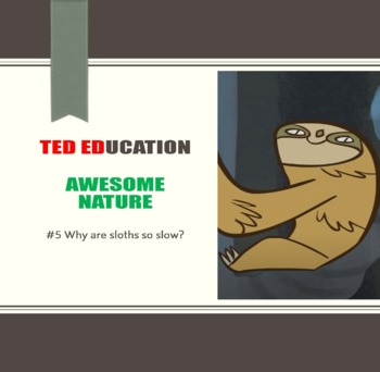 Preview of [TED ED] [Awesome Nature] #5 Why are sloths so slow? Worksheet