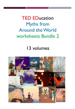 Preview of [TED ED] [World Myth] #12-27 World Myth Workbooks Bundle
