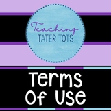 *** TERMS OF USE ***