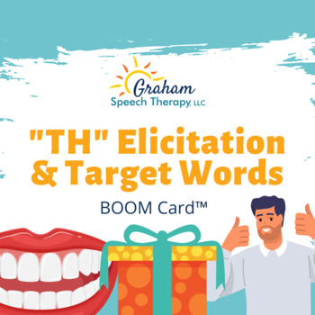 Preview of "TH" Elicitation & Target Words BOOM Card™
