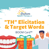 "TH" Elicitation & Target Words BOOM Card™