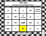 "TH" Sort - Word Sorts for Intermediate Readers