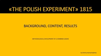Preview of "THE POLISH EXPERIMENT" 1815