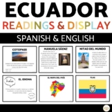 Ecuador Spanish CI Readings Comprehension Worksheets Spani