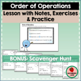 Order of Operations Lesson with Bonus Scavenger Hunt Activity
