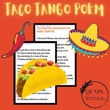 Preview of "Taco Tango Poem: Savoring Spices and Delights, October 4th"