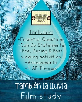 Preview of "También la lluvia" Film Study with pre, during & post viewing activities!