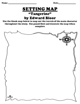 map of lake windsor downs in the book tangerine