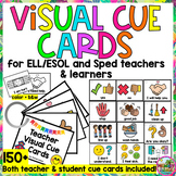 Teacher and Student Picture Visual Cue Cards for ESOL, ELL
