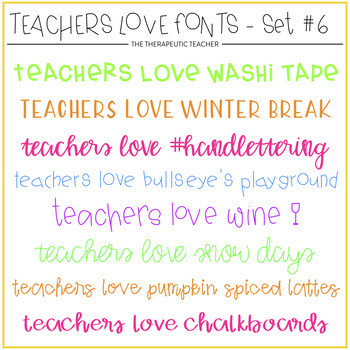 Preview of #TeachersLoveFonts 6
