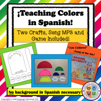 Preview of Spanish Colors Unit for Kids!