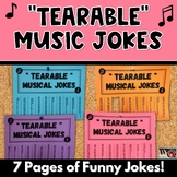 "Tearable" Music Jokes - A Fun Addition to any Music Class