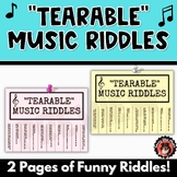 "Tearable" Music Riddles - A Fun Addition to any Music Cla