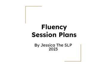 Preview of {Teletherapy-Friendly!} Fluency Session Plans For Speech Teachers