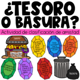 ¿Tesoro o Basura? Social skills activity in spanish.