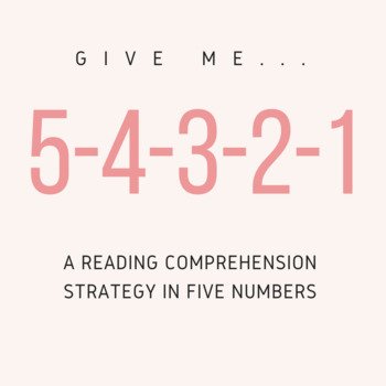 Preview of "Thank You, Ma'am" 5-4-3-2-1--A Reading Comprehension Strategy in Five Numbers