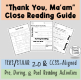 "Thank You, Ma'am" Close Reading Guide