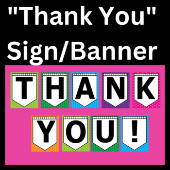 thank you banner signs