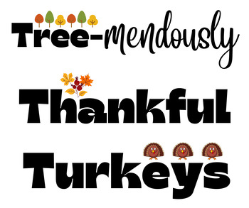 Preview of 'Thankful Turkeys' Bulletin Board Heading