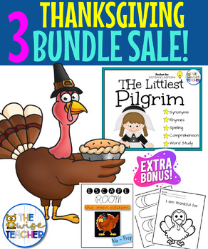 Preview of {Thanksgiving Craft} Digital Resource Bundle + Reading Comprehension Fall