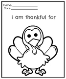 {Thanksgiving Craft} Turkey Template - I am Thankful For M