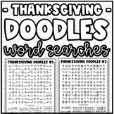 "Thanksgiving" Doodle Word Searches | Challenge, Early Fin