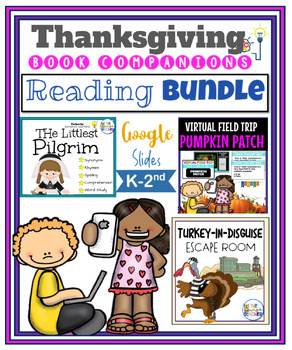 Preview of {Thanksgiving} The Littlest Pilgrim Bundle + Digital Resources and Activities