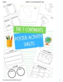 "The 7 Continents" Project / Poster Research Activity Worksheets
