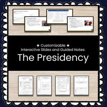 Preview of ★ The American Presidency ★ Unit w/Slides, Guided Notes, and Test