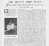 "The Babies who Work" - Child Labor Reading and Questions