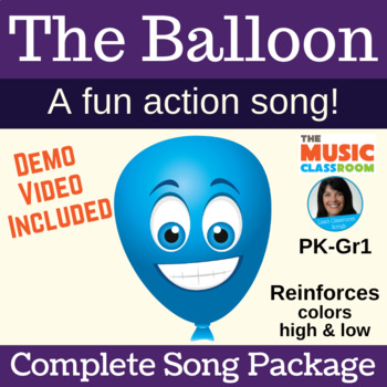 Preview of Balloon Action Song | Colors & High/Low | mp3s, Music, Lessons, SMART, Video