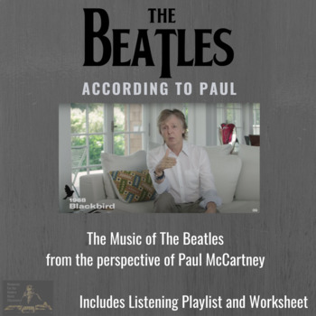 Preview of The Beatles According to Paul | Interview and Listening Playlist with Worksheet