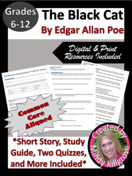 Preview of "The Black Cat" by Edgar Allan Poe: Story, Study Guide, Assessments, and More!