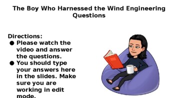 Preview of "The Boy Who Harnessed the Wind" Engineering Interactive Power Point