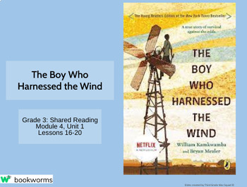 Preview of "The Boy Who Harnessed the Wind" Google Slides- Bookworms Supplement