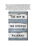 "The Boy in the Striped Pajamas" Novel Study Unit