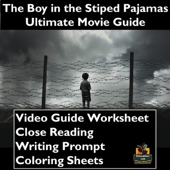 Preview of The Boy in the Striped Pajamas Video Guide: Worksheets, Reading, & More!