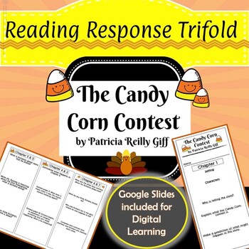 Preview of The Candy Corn Contest Reading Response Trifold